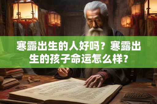 寒露出生的人好吗？寒露出生的孩子命运怎么样？