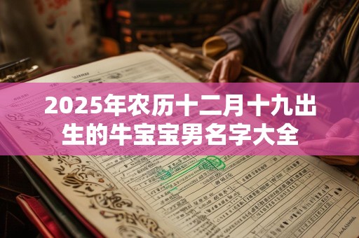 2025年农历十二月十九出生的牛宝宝男名字大全