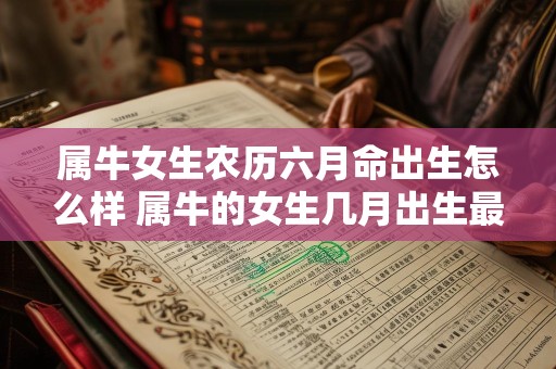 属牛女生农历六月命出生怎么样 属牛的女生几月出生最好