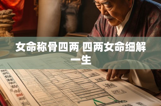 女命称骨四两 四两女命细解一生