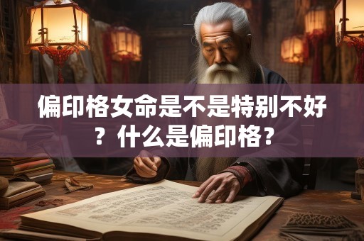 偏印格女命是不是特别不好？什么是偏印格？