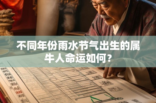 不同年份雨水节气出生的属牛人命运如何？