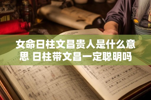 女命日柱文昌贵人是什么意思 日柱带文昌一定聪明吗