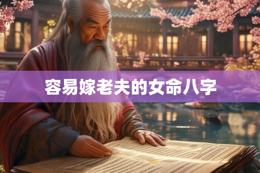 容易嫁老夫的女命八字