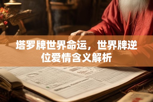 塔罗牌世界命运，世界牌逆位爱情含义解析