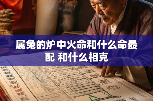 属兔的炉中火命和什么命最配 和什么相克