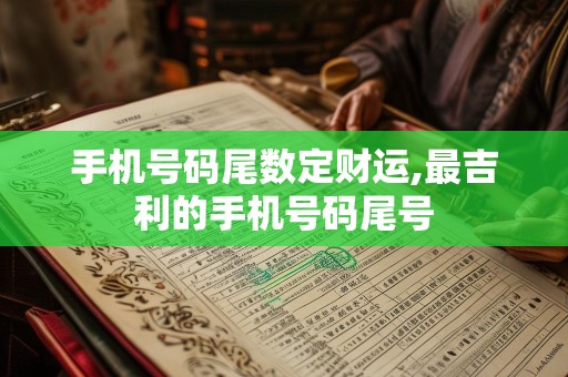 手机号码尾数定财运,最吉利的手机号码尾号