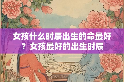 女孩什么时辰出生的命最好？女孩最好的出生时辰