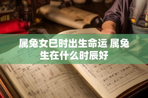 属兔女巳时出生命运 属兔生在什么时辰好