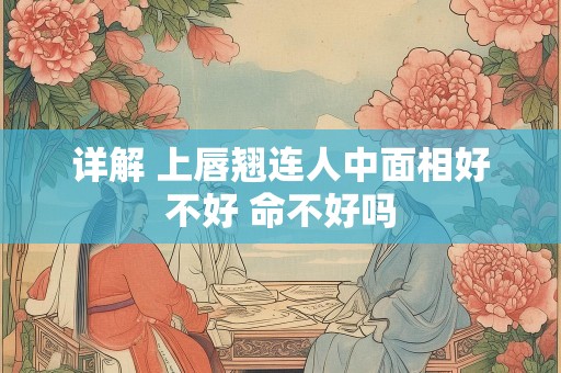 详解 上唇翘连人中面相好不好 命不好吗