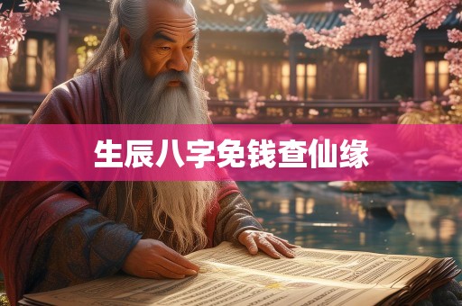 生辰八字免钱查仙缘