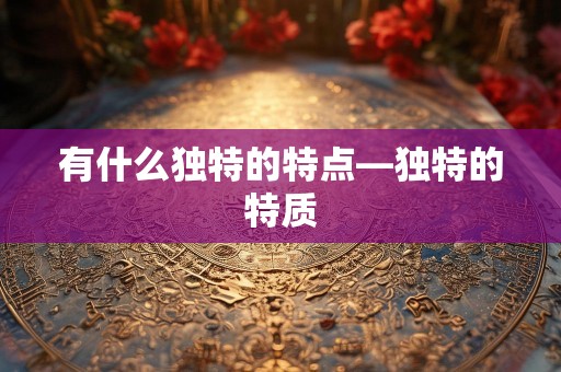 有什么独特的特点—独特的特质