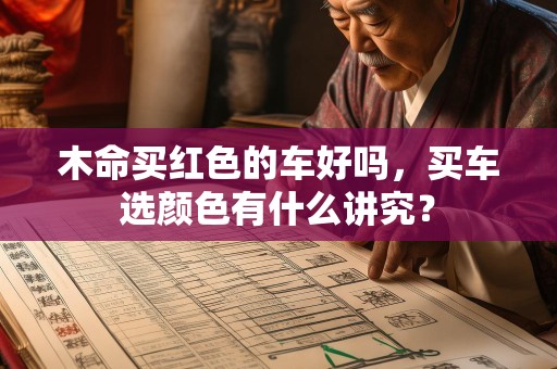 木命买红色的车好吗，买车选颜色有什么讲究？