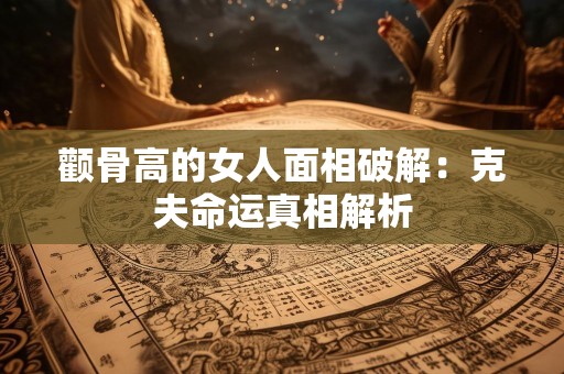 颧骨高的女人面相破解：克夫命运真相解析