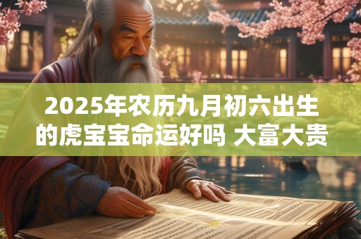2025年农历九月初六出生的虎宝宝命运好吗 大富大贵吗