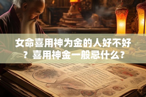 女命喜用神为金的人好不好？喜用神金一般忌什么？
