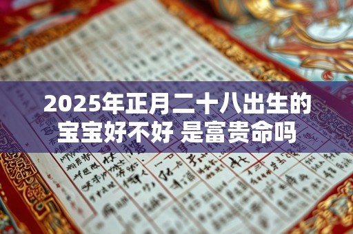 2025年正月二十八出生的宝宝好不好 是富贵命吗