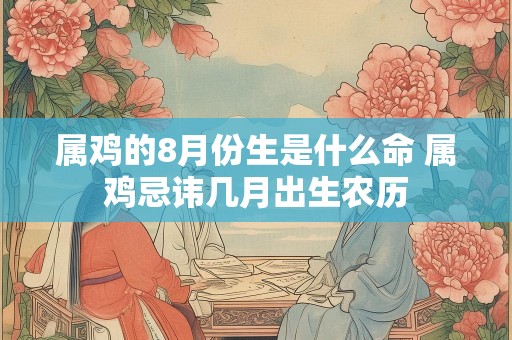 属鸡的8月份生是什么命 属鸡忌讳几月出生农历