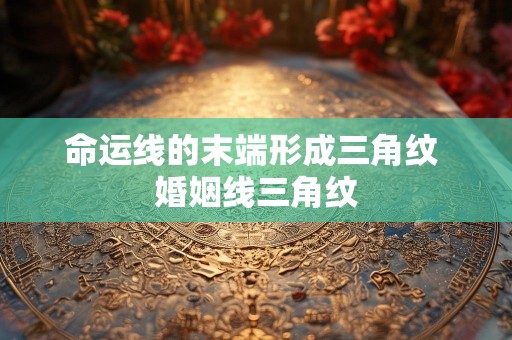 命运线的末端形成三角纹 婚姻线三角纹