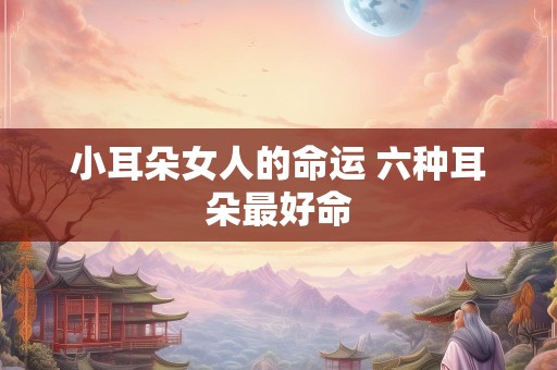 小耳朵女人的命运 六种耳朵最好命