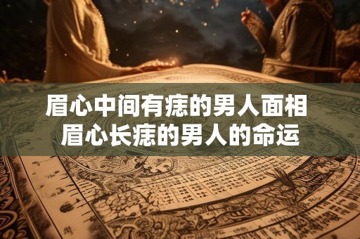 眉心中间有痣的男人面相 眉心长痣的男人的命运