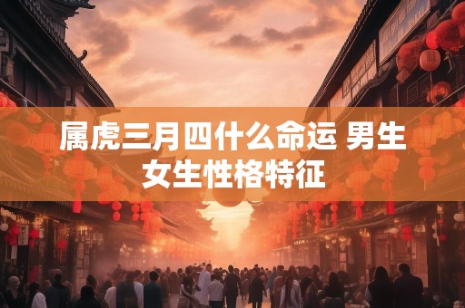 属虎三月四什么命运 男生女生性格特征