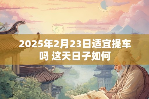 2025年2月23日适宜提车吗 这天日子如何
