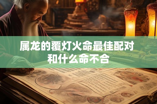 属龙的覆灯火命最佳配对 和什么命不合