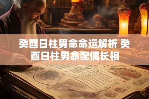 癸酉日柱男命命运解析 癸酉日柱男命配偶长相