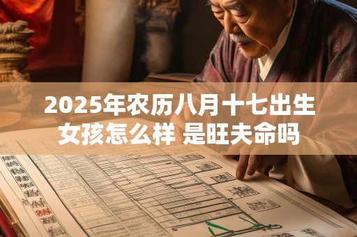 2025年农历八月十七出生女孩怎么样 是旺夫命吗