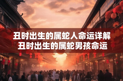 丑时出生的属蛇人命运详解 丑时出生的属蛇男孩命运