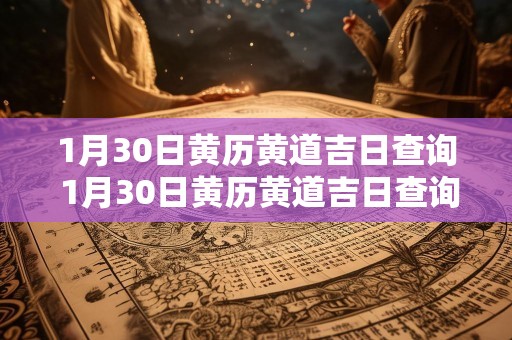 1月30日黄历黄道吉日查询 1月30日黄历黄道吉日查询
