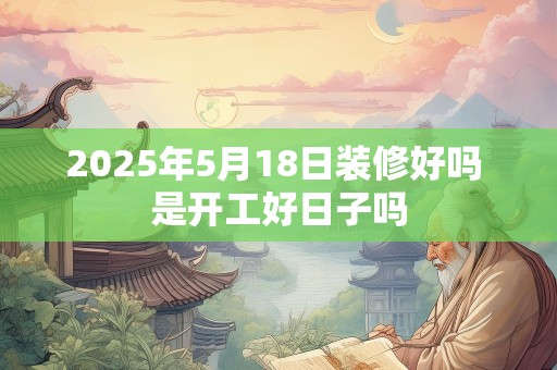 2025年5月18日装修好吗 是开工好日子吗