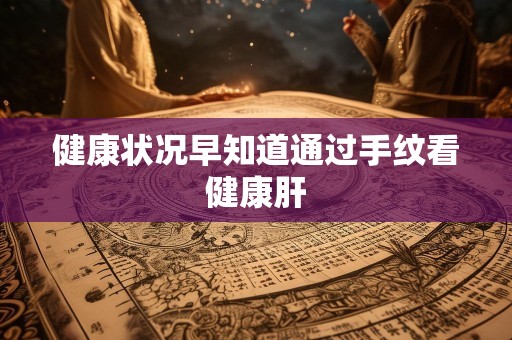 健康状况早知道通过手纹看健康肝