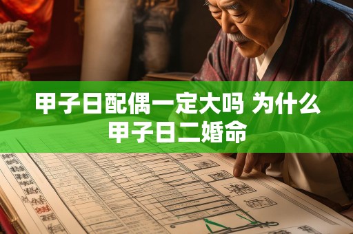 甲子日配偶一定大吗 为什么甲子日二婚命