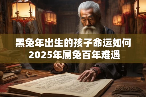 黑兔年出生的孩子命运如何 2025年属兔百年难遇