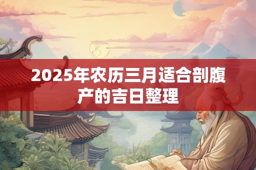 2025年农历三月适合剖腹产的吉日整理