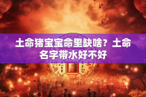 土命猪宝宝命里缺啥？土命名字带水好不好