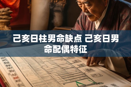 己亥日柱男命缺点 己亥日男命配偶特征