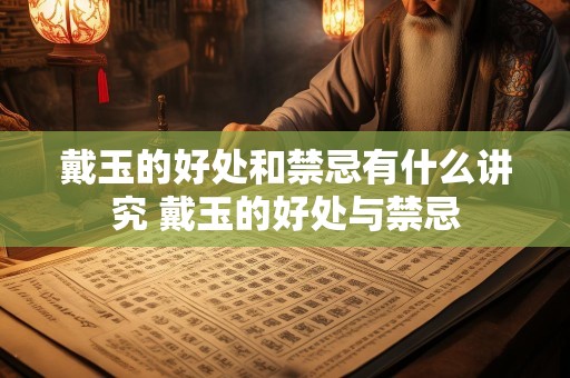 戴玉的好处和禁忌有什么讲究 戴玉的好处与禁忌