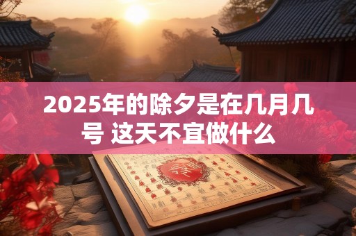 2025年的除夕是在几月几号 这天不宜做什么