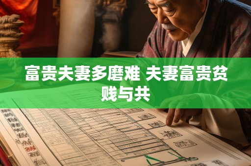 富贵夫妻多磨难 夫妻富贵贫贱与共