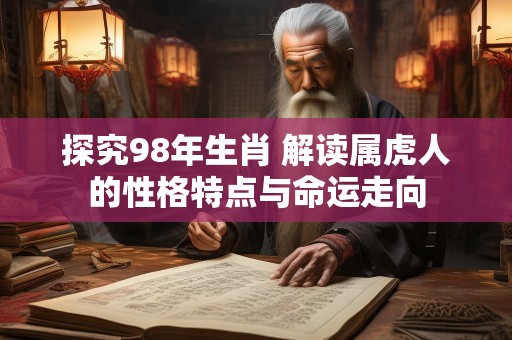 探究98年生肖 解读属虎人的性格特点与命运走向