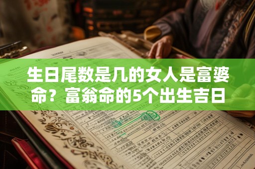 生日尾数是几的女人是富婆命？富翁命的5个出生吉日