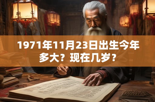 1971年11月23日出生今年多大？现在几岁？