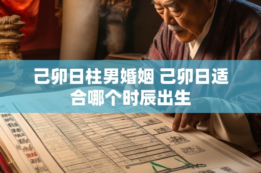 己卯日柱男婚姻 己卯日适合哪个时辰出生