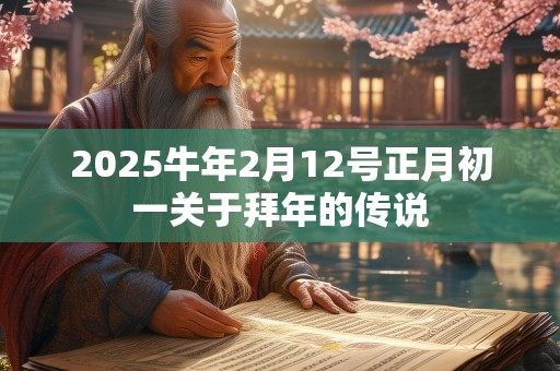 2025牛年2月12号正月初一关于拜年的传说