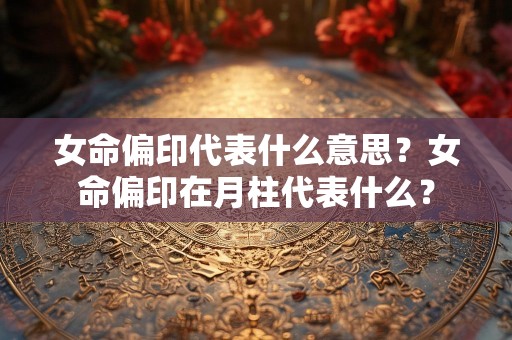 女命偏印代表什么意思？女命偏印在月柱代表什么？