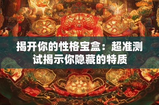 揭开你的性格宝盒：超准测试揭示你隐藏的特质
