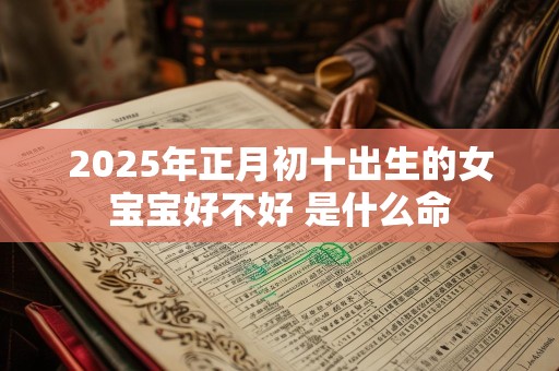 2025年正月初十出生的女宝宝好不好 是什么命